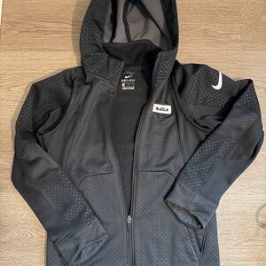 Nike Black Patterned Full-Zip Hoodie LeBron James